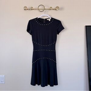 Elegant Black Studded Dress